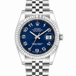 Rolex Datejust 36MM 116234 18Kt White Gold Bezel Watch